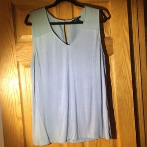 Light Blue Soft Large Womens Blouse